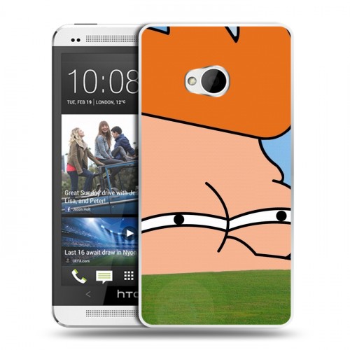 Дизайнерский пластиковый чехол для HTC One (M7) Dual SIM Футурама