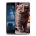 Дизайнерский пластиковый чехол для Nokia 8 Котята