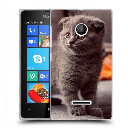 Дизайнерский пластиковый чехол для Microsoft Lumia 435 Котята