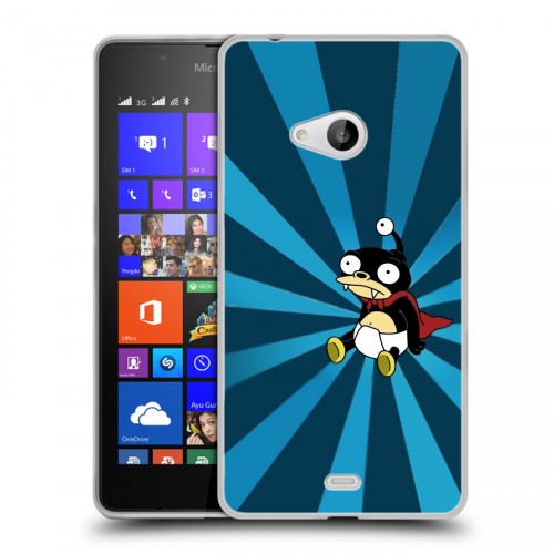 Дизайнерский пластиковый чехол для Microsoft Lumia 540 Футурама