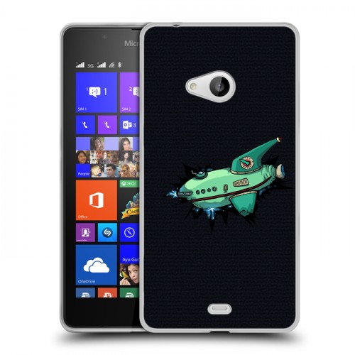 Дизайнерский пластиковый чехол для Microsoft Lumia 540 Футурама