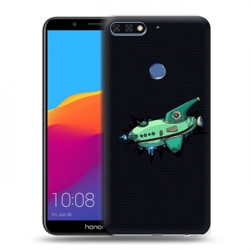 Дизайнерский пластиковый чехол для Huawei Honor 7C Pro Футурама