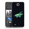 Дизайнерский пластиковый чехол для HTC Desire 300 Футурама