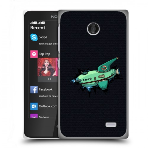 Дизайнерский пластиковый чехол для Nokia X Футурама