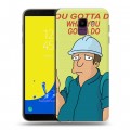 Дизайнерский пластиковый чехол для Samsung Galaxy J6 Футурама