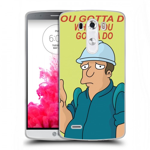 Дизайнерский пластиковый чехол для LG G3 (Dual-LTE) Футурама