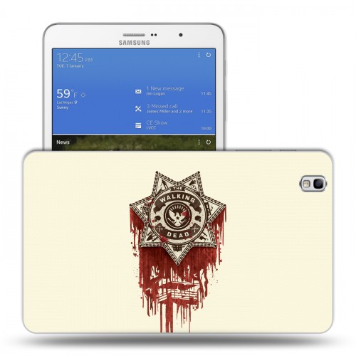 Дизайнерский силиконовый чехол для Samsung Galaxy Tab Pro 8.4 Ходячие мертвецы