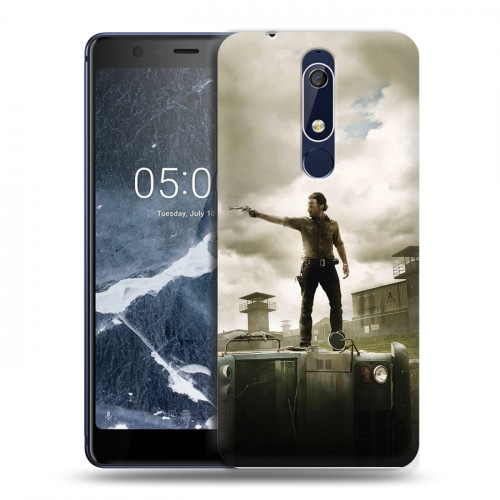 Дизайнерский пластиковый чехол для Nokia 5.1 Ходячие мертвецы