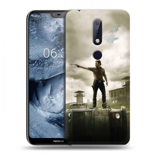 Дизайнерский пластиковый чехол для Nokia 6.1 Plus Ходячие мертвецы