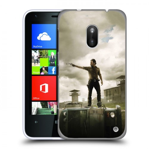 Дизайнерский пластиковый чехол для Nokia Lumia 620 Ходячие мертвецы