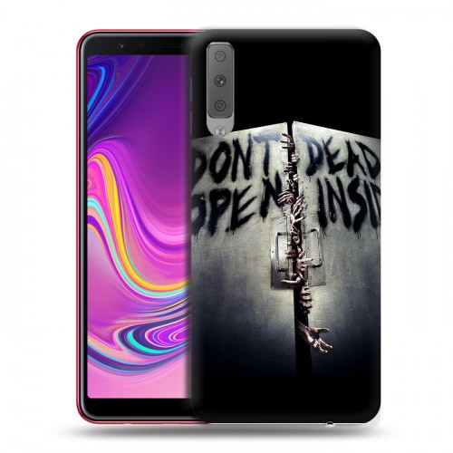 Дизайнерский силиконовый с усиленными углами чехол для Samsung Galaxy A7 (2018) Ходячие мертвецы