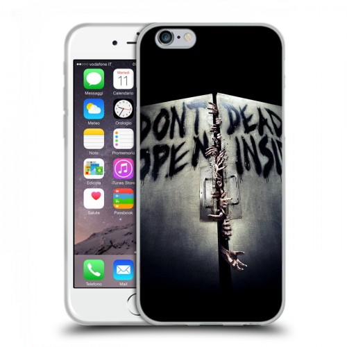 Дизайнерский пластиковый чехол для Iphone 6/6s Ходячие мертвецы