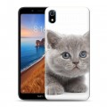 Дизайнерский силиконовый чехол для Xiaomi RedMi 7A Котята