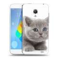 Дизайнерский силиконовый чехол для  Meizu MX3 Котята