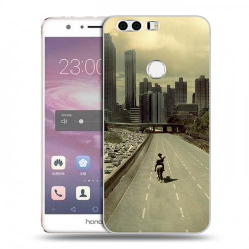 Дизайнерский пластиковый чехол для Huawei Honor 8 Ходячие мертвецы