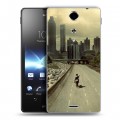 Дизайнерский пластиковый чехол для Sony Xperia TX Ходячие мертвецы