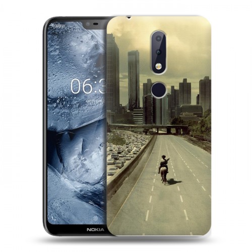 Дизайнерский пластиковый чехол для Nokia 6.1 Plus Ходячие мертвецы