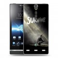 Дизайнерский пластиковый чехол для Sony Xperia S Ходячие мертвецы