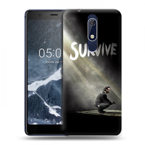 Дизайнерский пластиковый чехол для Nokia 5.1 Ходячие мертвецы