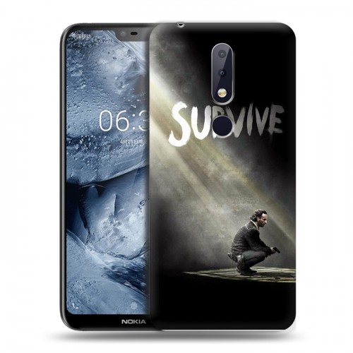 Дизайнерский пластиковый чехол для Nokia 6.1 Plus Ходячие мертвецы