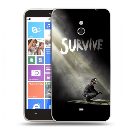 Дизайнерский пластиковый чехол для Nokia Lumia 1320 Ходячие мертвецы