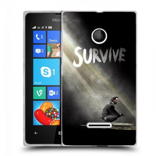 Дизайнерский пластиковый чехол для Microsoft Lumia 435 Ходячие мертвецы