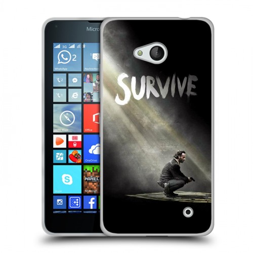 Дизайнерский пластиковый чехол для Microsoft Lumia 640 Ходячие мертвецы