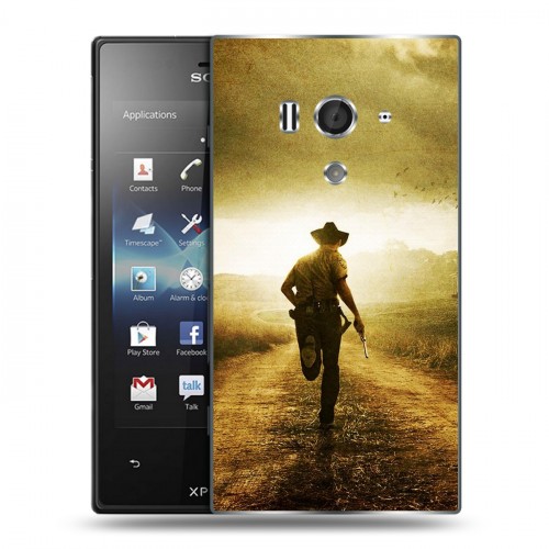 Дизайнерский пластиковый чехол для Sony Xperia acro S Ходячие мертвецы