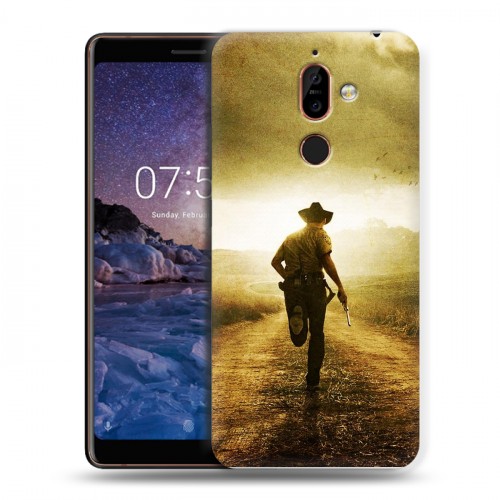 Дизайнерский пластиковый чехол для Nokia 7 Plus Ходячие мертвецы