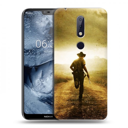 Дизайнерский пластиковый чехол для Nokia 6.1 Plus Ходячие мертвецы