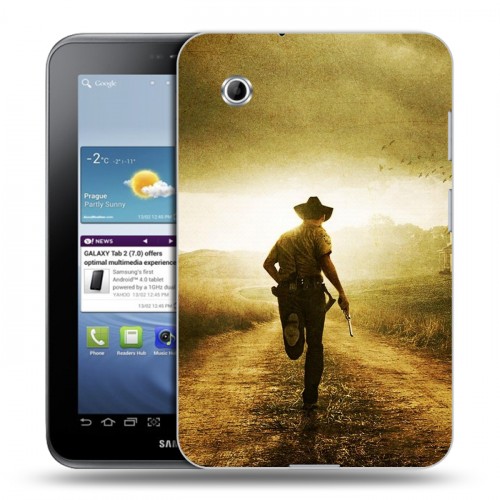 Дизайнерский силиконовый чехол для Samsung Galaxy Tab 2 7.0 Ходячие мертвецы
