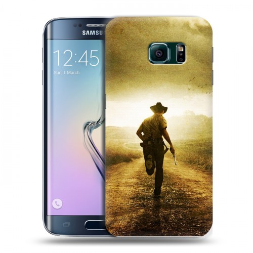 Дизайнерский пластиковый чехол для Samsung Galaxy S6 Edge Ходячие мертвецы