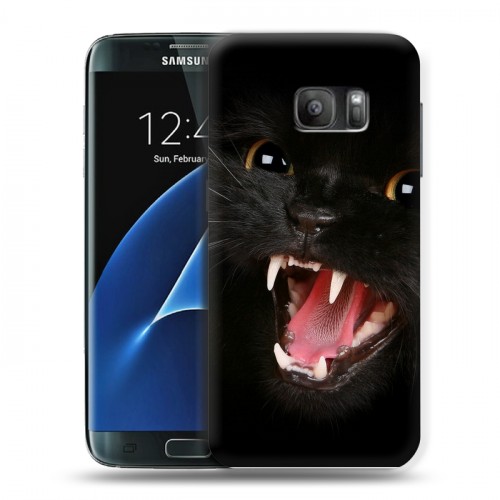 Дизайнерский силиконовый с усиленными углами чехол для Samsung Galaxy S7 Котята