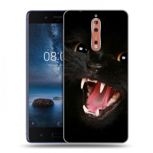 Дизайнерский пластиковый чехол для Nokia 8 Котята