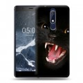 Дизайнерский пластиковый чехол для Nokia 5.1 Котята