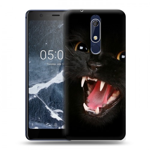 Дизайнерский пластиковый чехол для Nokia 5.1 Котята