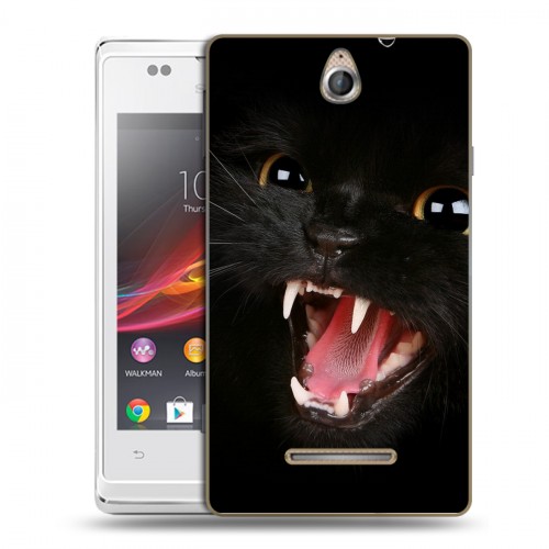 Дизайнерский пластиковый чехол для Sony Xperia E Котята