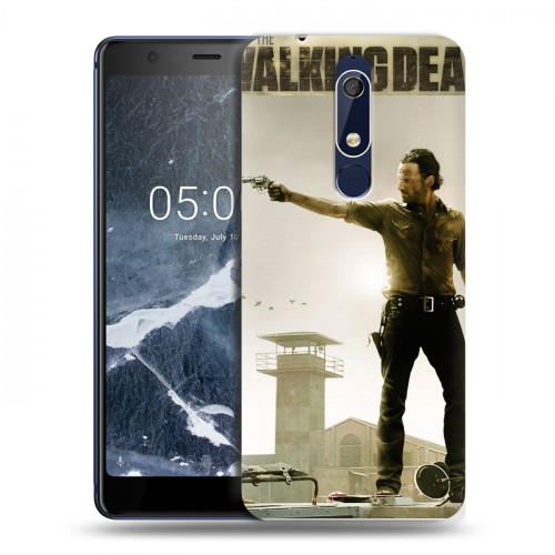 Дизайнерский пластиковый чехол для Nokia 5.1 Ходячие мертвецы