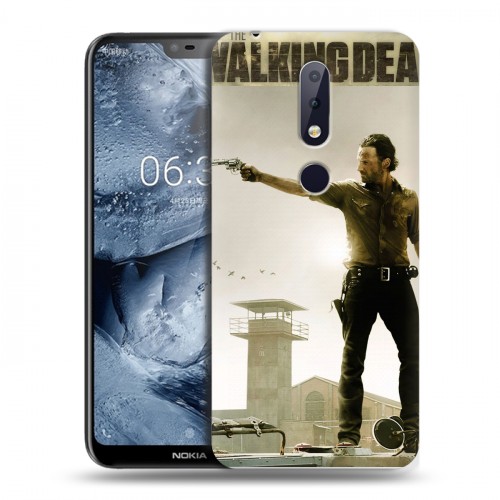 Дизайнерский пластиковый чехол для Nokia 6.1 Plus Ходячие мертвецы