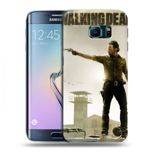 Дизайнерский пластиковый чехол для Samsung Galaxy S6 Edge Ходячие мертвецы
