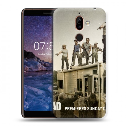 Дизайнерский пластиковый чехол для Nokia 7 Plus Ходячие мертвецы