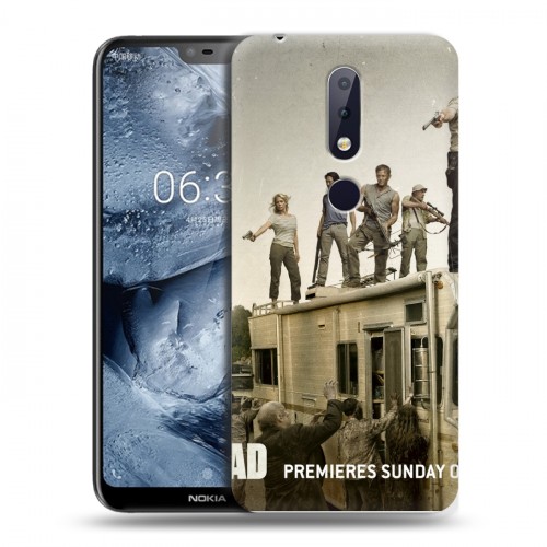 Дизайнерский силиконовый чехол для Nokia 6.1 Plus Ходячие мертвецы