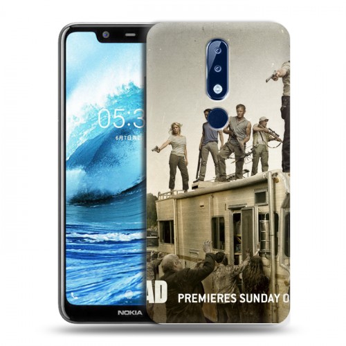 Дизайнерский силиконовый чехол для Nokia 5.1 Plus Ходячие мертвецы