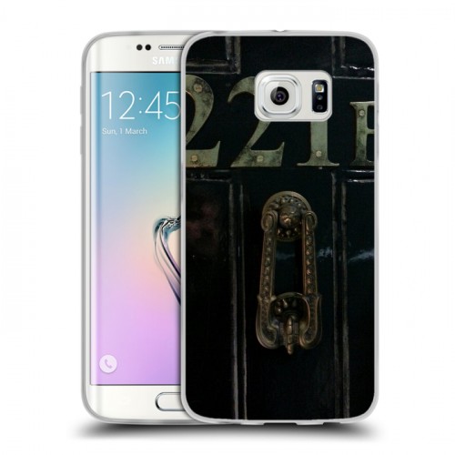 Дизайнерский силиконовый чехол для Samsung Galaxy S6 Edge Шерлок