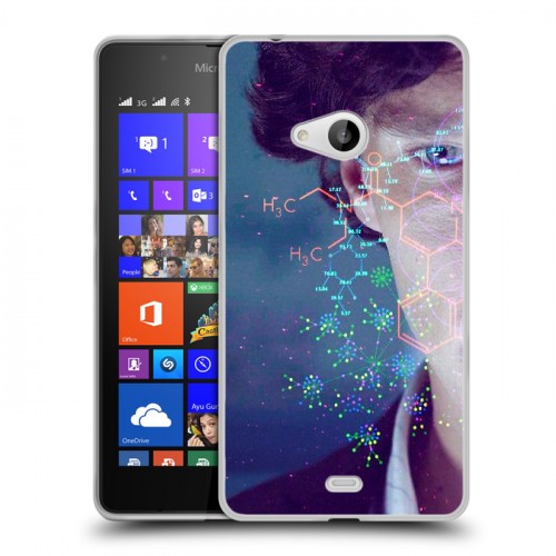 Дизайнерский пластиковый чехол для Microsoft Lumia 540 Шерлок