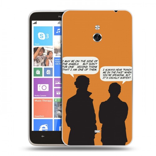 Дизайнерский пластиковый чехол для Nokia Lumia 1320 Шерлок