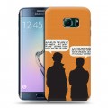 Дизайнерский силиконовый чехол для Samsung Galaxy S6 Edge Шерлок