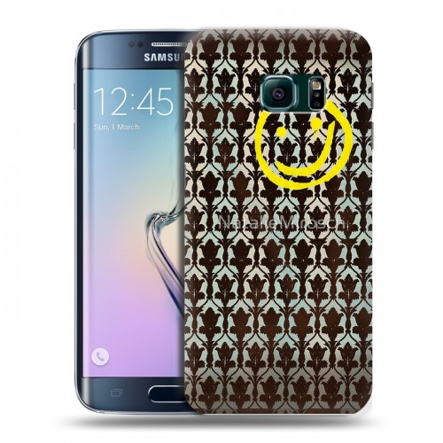 Дизайнерский пластиковый чехол для Samsung Galaxy S6 Edge Шерлок