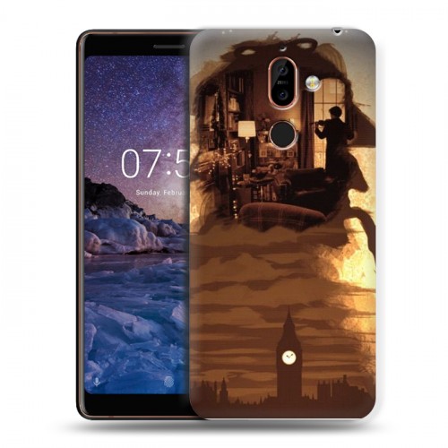 Дизайнерский пластиковый чехол для Nokia 7 Plus Шерлок