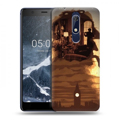 Дизайнерский пластиковый чехол для Nokia 5.1 Шерлок